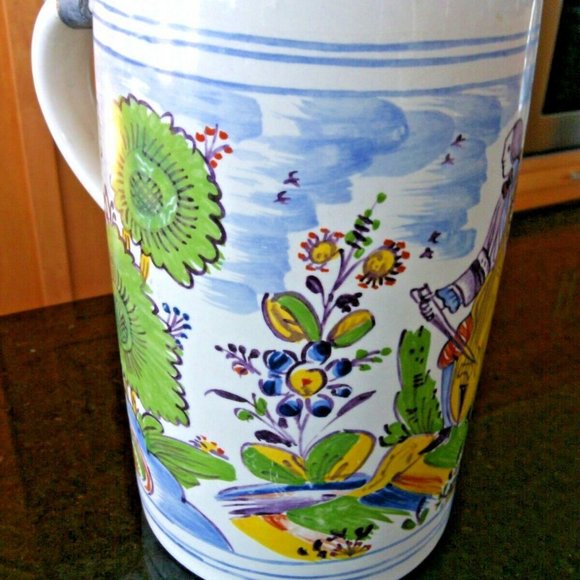 Fayence Rolling Pewter lidded German Beer Stein König Brewery 8248031 Pilseners - Picture 15 of 16